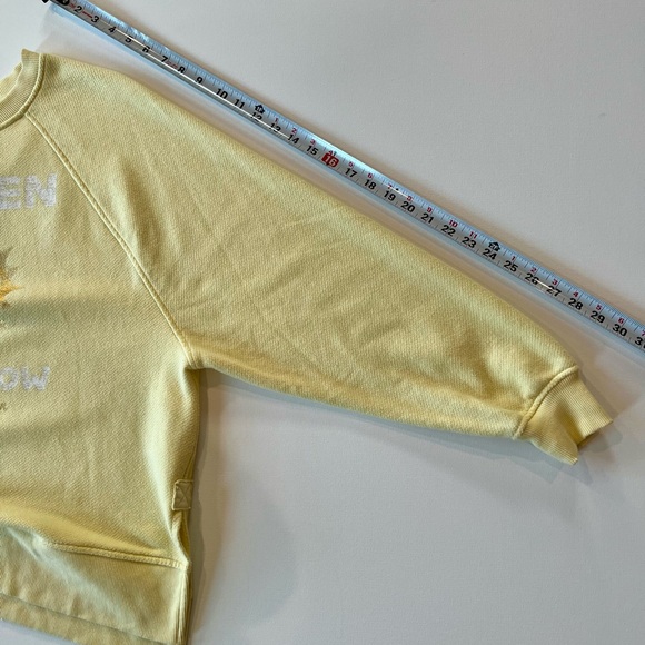 aerie Oversized Cotton Ribbed Sweater Sun Yellow Golden Glow Small - Picture 8 of 13